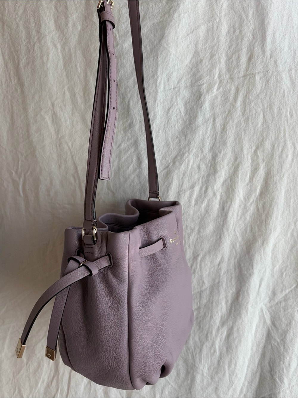 kate spade Lavender Mauve Pebbled Leather Crossbody Bag - Picture 3 of 8
